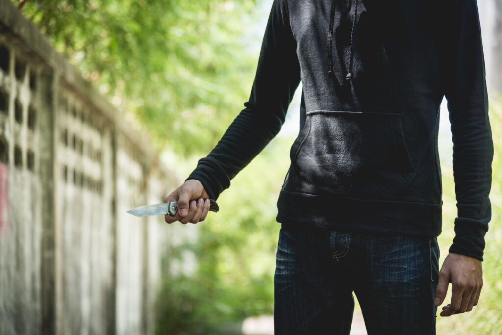 brandishing a weapon